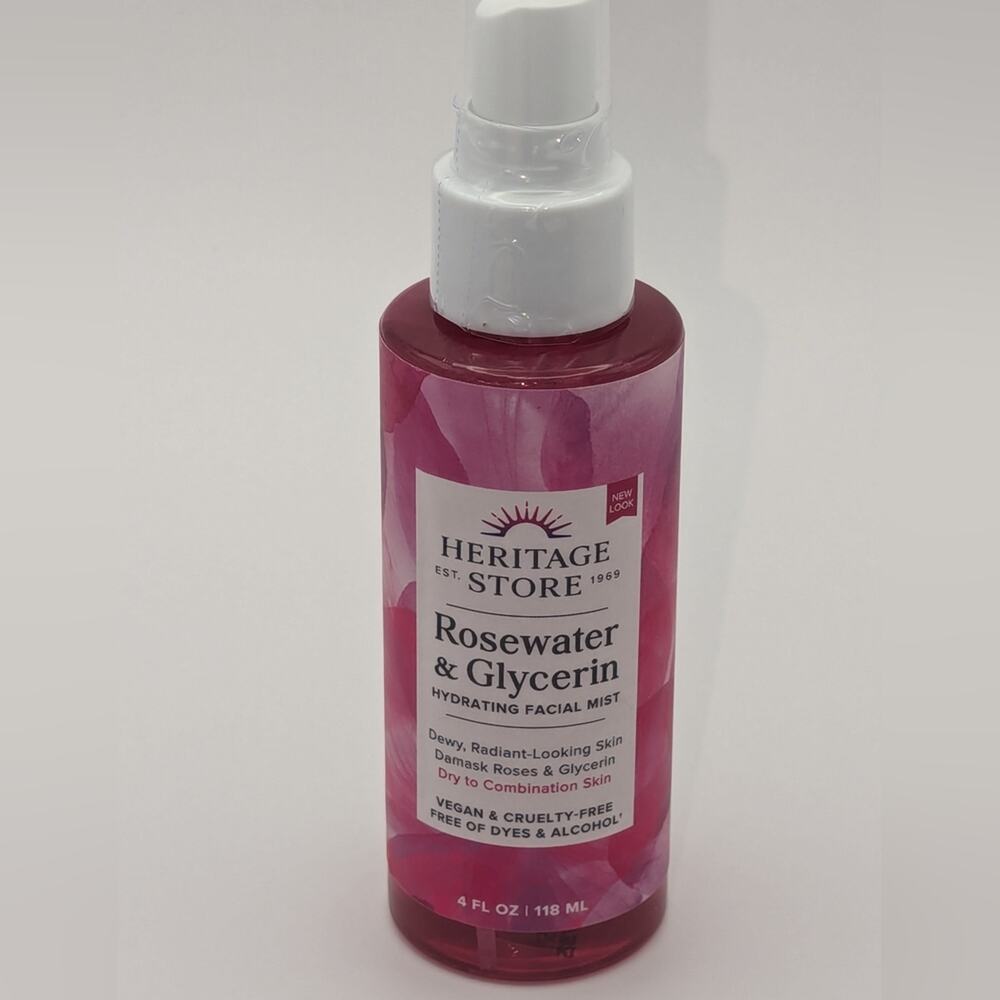 Heritage Store Rosewater and Glycerin hydrating facial mist